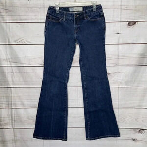 Ann Taylor Loft Flare Dark Blue Denim Jeans 6